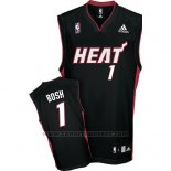 Maglia Miami Heat Chris Bosh #1 Nero