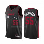 Maglia Miami Heat Duncan Robinson #55 Citta 2023-24 Nero