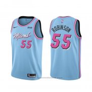 Maglia Miami Heat Duncan Robinson #55 Citta Blu