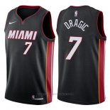 Maglia Miami Heat Goran Dragic #7 2017-18 Nero