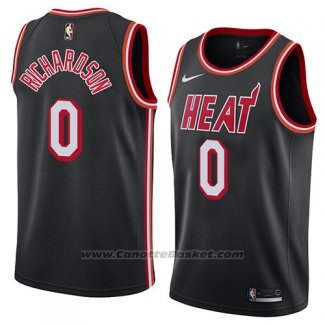 Maglia Miami Heat Josh Richardson #0 Classic 2018 Nero