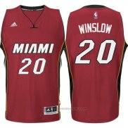 Maglia Miami Heat Justise Winslow #20 Rosso