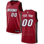 Maglia Miami Heat Nike Personalizzate 17-18 Rosso