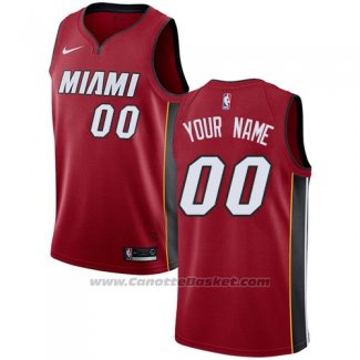 Maglia Miami Heat Nike Personalizzate 17-18 Rosso