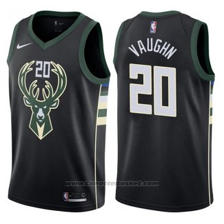 Maglia Milwaukee Bucks Rashad Vaughn #20 Statement 2017-18 Nero