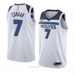 Maglia Minnesota Timberwolves Isaiah Canaan #7 Association 2018 Bianco