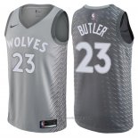 Maglia Minnesota Timberwolves Jimmy Butler #23 Citta Grigio