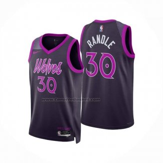 Maglia Minnesota Timberwolves Julius Randle No 30 Citta 2025-26 Nero