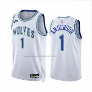 Maglia Minnesota Timberwolves Kyle Anderson #1 Classic 2023-24 Bianco