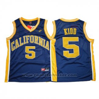 Maglia NCAA California Jason Kidd #5 Blu