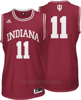 Maglia NCAA Indiana Hoosiers Isiah Thomas #11 Rosso