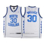 Maglia NCAA North Carolina Tar Heels Rasheed Wallace #30 Bianco