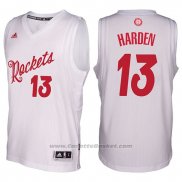 Maglia Natale 2016 Houston Rockets James Harden #13 Bianco