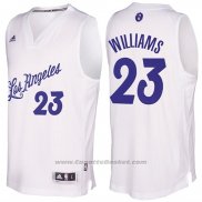 Maglia Natale 2016 Los Angeles Lakers Louis Williams #23 Bianco