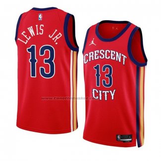 Maglia New Orleans Pelicans Kira Lewis JR #13 Statement 2023-24 Rosso