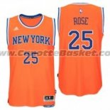 Maglia New York Knicks Derrick Rose #25 Arancione