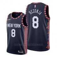 Maglia New York Knicks Mario Hezonja #8 Citta 2019 Blu
