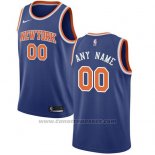 Maglia New York Knicks Nike Personalizzate 17-18 Blu