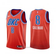 Maglia Oklahoma City Thunder Danilo Gallinari #8 Statement Arancione