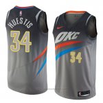 Maglia Oklahoma City Thunder Josh Huestis #34 Citta 2018 Grigio