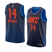 Maglia Oklahoma City Thunder K. J. Mcdaniels #14 Statement 2018 Blu