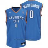 Maglia Oklahoma City Thunder Russell Westbrook #0 Blu