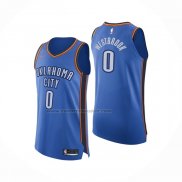 Maglia Oklahoma City Thunder Russell Westbrook NO 0 Icon Autentico Blu