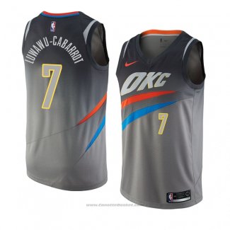 Maglia Oklahoma City Thunder Timothe Luwawu-cabarrot #7 Citta 2018 Grigio