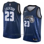Maglia Orlando Magic Justin Jackson #23 Citta 2018 Blu