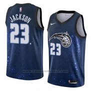 Maglia Orlando Magic Justin Jackson #23 Citta 2018 Blu