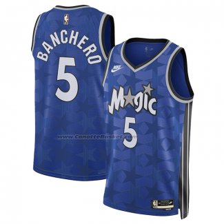 Maglia Orlando Magic Paolo Banchero #5 Classic 2023-24 Blu