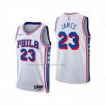 Maglia Philadelphia 76ers Lebron James No 23 Association 2025-26 Bianco