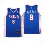 Maglia Philadelphia 76ers Paul George #8 Icon 2024-25 Blu