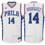 Maglia Philadelphia 76ers Sergio Rodriguez #14 Bianco