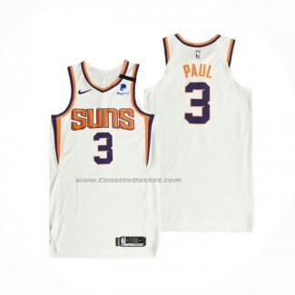 Maglia Phoenix Suns Chris Paul NO 3 Association Autentico 2021 Bianco