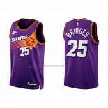 Maglia Phoenix Suns Mikal Bridges #25 Classic 2022-23 Viola