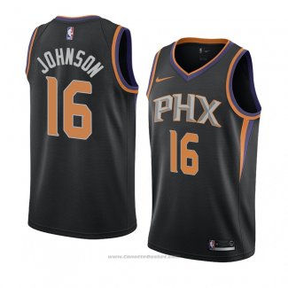 Maglia Phoenix Suns Tyler Johnson #16 Statement 2018 Nero