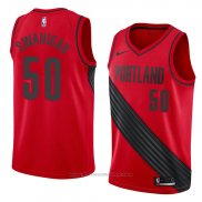 Maglia Portland Trail Blazers Caleb Swanigan #50 Statement 2018 Rosso