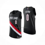 Maglia Portland Trail Blazers Damian Lillard No 0 Icon Authentic 2025-26 Nero