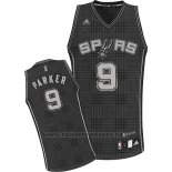 Maglia Ritmo Moda San Antonio Spurs Tony Parker #9 Nero