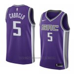 Maglia Sacramento Kings Bruno Caboclo #5 Icon 2018 Viola