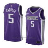 Maglia Sacramento Kings Bruno Caboclo #5 Icon 2018 Viola