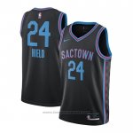 Maglia Sacramento Kings Buddy Hield #24 Citta 2020-21 Nero
