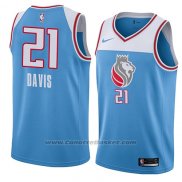 Maglia Sacramento Kings Deyonta Davis #21 Citta 2018 Blu