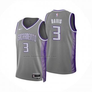 Maglia Sacramento Kings Terence Davis #3 Citta 2022-23 Grigio