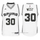 Maglia San Antonio Spurs David West #30 Bianco