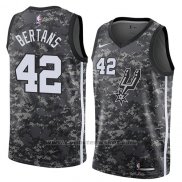 Maglia San Antonio Spurs Davis Bertans #42 Citta 2018 Grigio