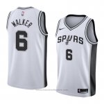 Maglia San Antonio Spurs Lonnie Walker #6 Association 2018 Bianco