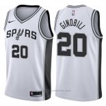 Maglia San Antonio Spurs Manu Ginobili #20 2017-18 Bianco