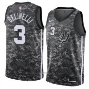 Maglia San Antonio Spurs Marco Belinelli #3 Citta 2018 Grigio